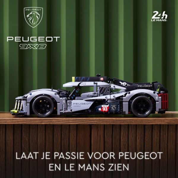 LEGO PEUGEOT 9X8 24H Le Mans Hybrid Hypercar 42156 | Série Technic