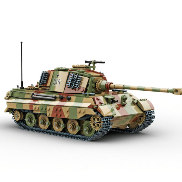 Build Army 1/33 Pz.Kpfw.VI Ausf.B King Tiger Seconde Guerre mondiale char lourd allemand camouflage BA0182C