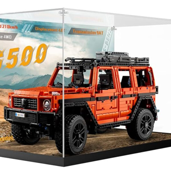 Vitrine en acrylique pour set de construction Lego Technic Mercedes-Benz G 500 Professional Line, boîte d’exposition transparente et anti-poussière compatible avec la voiture Lego 42177 - modèles non inclus, boîte uniquement