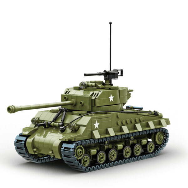 Build Army 1/33 Sherman M4A3E8 Easy Eight Seconde Guerre mondiale char moyen américain Easy 8 BA1002