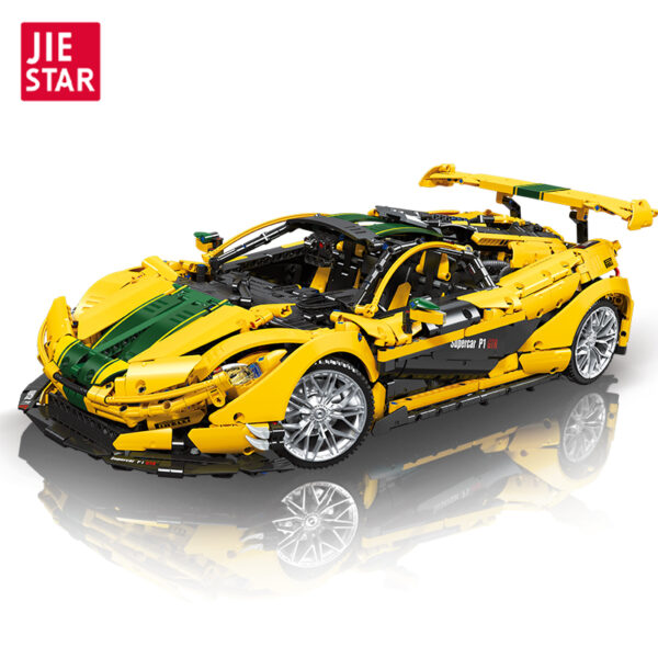 JIESTAR 91101 Voiture de sport McLaren jaune avec 3316 pièces