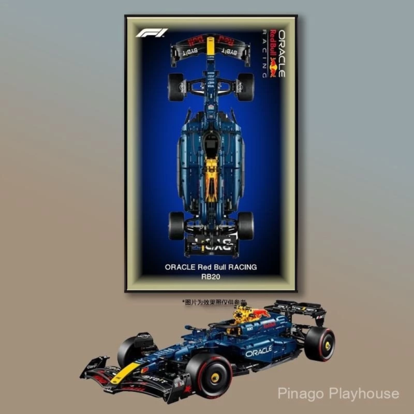 Présentoir mural LEGO 42206 Red Bull RB20
