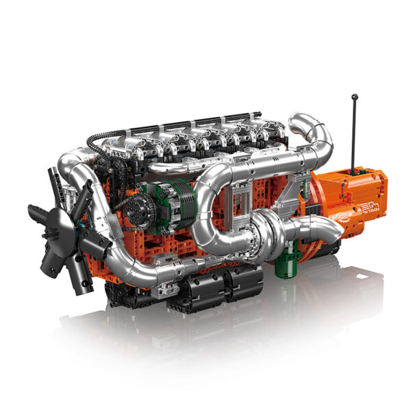 Mould King 10200 Ensemble de construction moteur de camion 6 cylindres en ligne et transmission | 3 236 pièces