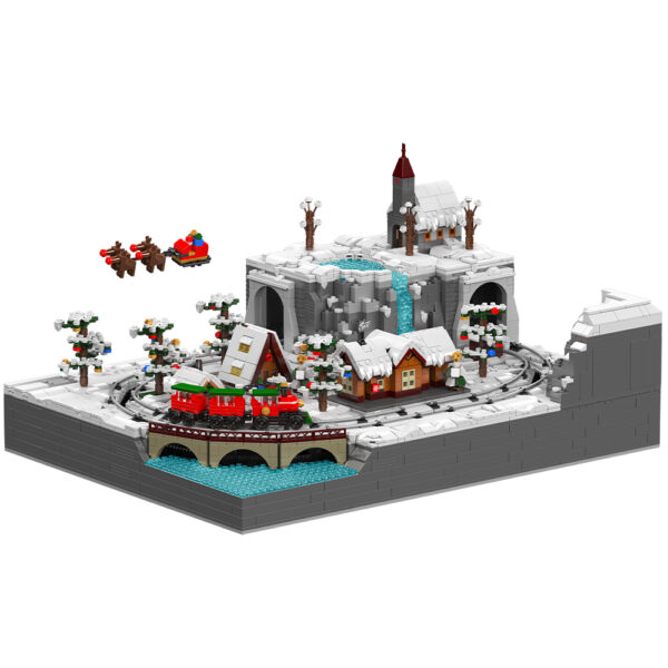 Mould King 12029 Coffret de construction Train de Noël Wonderland | 4 232 pièces