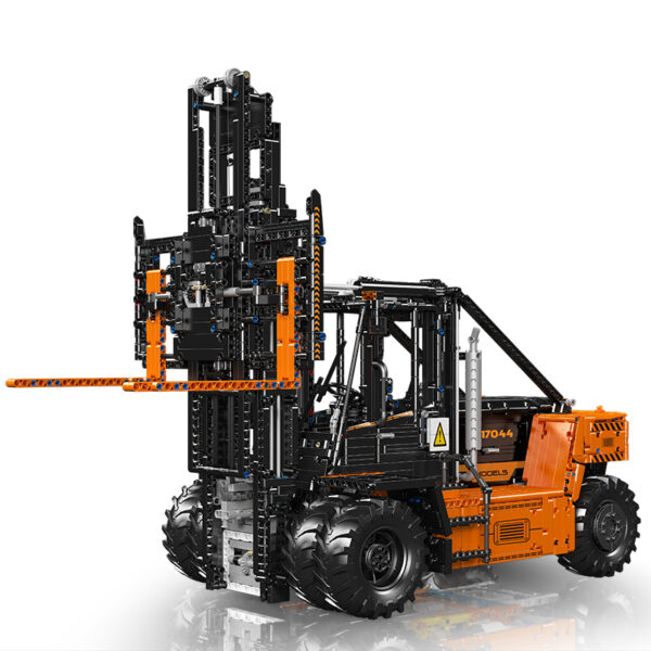 MOULD KING 17044 Gerbeur lourd orange motorisé avec 4579 pièces