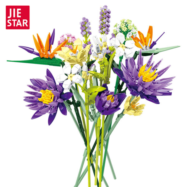 JIESTAR JJ9046 Bouquet de fleurs tropicales Creator Expert