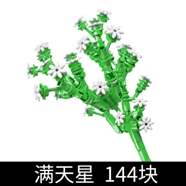 MOULD KING 24004 Ensemble de construction décoratif Fleurs de Gypsophile | 144 pièces