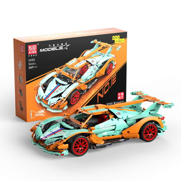 MOULD KING 13155 Apollo Vert le Dieu du Soleil, Voiture de Sport RC, 1669 pièces