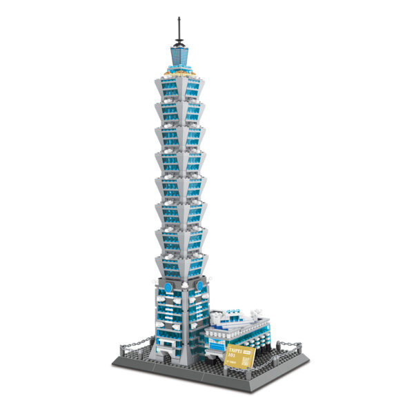 WANGE Architecture : Kit de construction 3D Taipei 101 avec 5221 briques