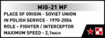 Cobi MiG-21MF 5918