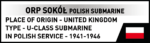 Cobi ORP Sokół Polish Submarine 4863