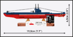 Cobi ORP Dzik Polish Submarine 4864